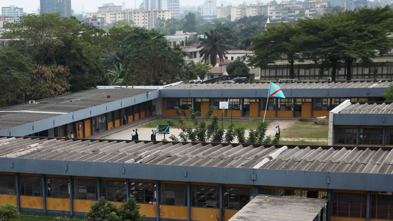 Le campus du Lycée Mgr Shaumba, au centre-ville de Kinshasa