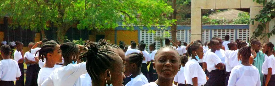 Les élèves du lycée le jour de la rentrée